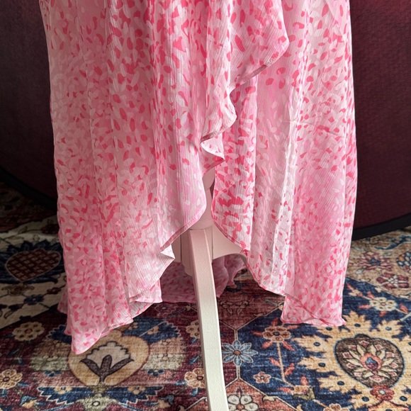 Express Pink High Low Ruffle Dress - Picture 11 of 11